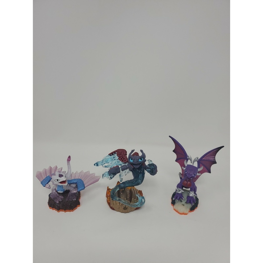 Skylander Spyro 3 Piece Figure Lot Spitfire  Flashwing‎ Cynder